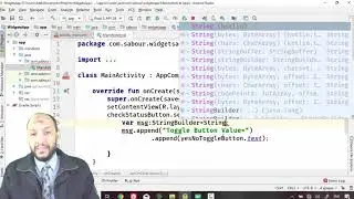 34 Android Kotlin  WidgetsApp  Toggle Button Programming