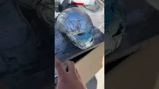 Made a Blue Beetle mask #bluebeetle #dccomics #dc #dcuniverse #jaimereyes #bluebeetlemovie