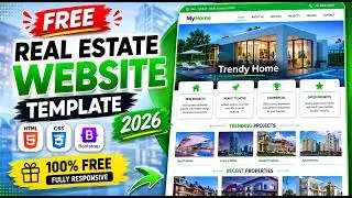 FREE Real Estate Website Template 2026 | Responsive HTML CSS Bootstrap Source Code