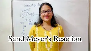 Sand Meyer's Reaction| Simple and Easy | Organic chemistry  #jee #neet #organic #sandmeyerreaction