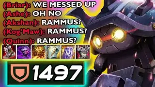 1500 ARMOR RAMMUS VS FULL AD TEAM (RAMMUS TAKES NO DAMAGE)