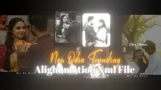 New Odia Trending Lyrics Video XML File Free || Odia Alight Motion Free XML File 