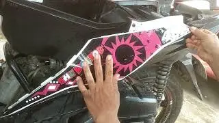 paano mag install ng decals ng motor o sticker