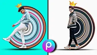 PicsArt Stretch Circle Photo Editing || Circle Stretch In PicsArt || Circular Stretch Effect|| 2022