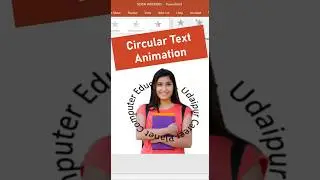 ✨ Circular Text Animation in PowerPoint! 🔄🎨