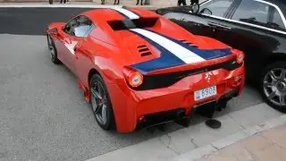 Ferrari 458 Speciale A startup in Monaco