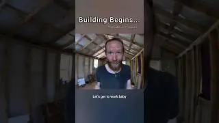 The build of our tiny offgrid cabin BEGINS! Full video on YT channel! #homestead #offgrid #tinycabin