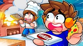TRABALHAMOS em uma PIZZARIA no Roblox