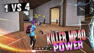 20 Kill Solo Vs Squad | Power Of Mp40 In Rank Match | Garena Free Fire