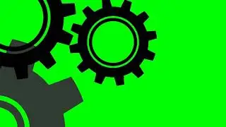 abstract gear industry Gears green screen chroma key