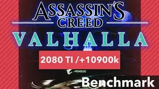 Assassin's Creed Valhalla Benchmark RTX 2080 TI with i9 10900k 1440p