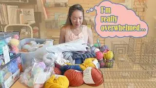 Organize my yarn stash with me