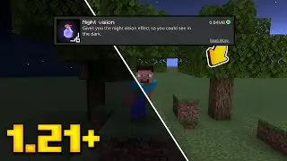 Night Vision Mod For Minecraft PE 1.21+