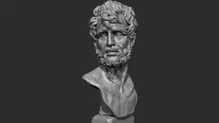 Sculpting Bust of Seneca Filosofer in Zbrush