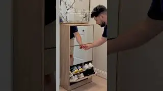 Shoe Cabinet That Holds 18 Pairs! Viral Organizer Hack