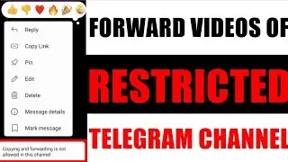 How to forward contents of private or public restricted Telegram Channel || Pyrogrammers