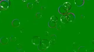 Soap Bubbles Flying Copyright Free Green Screen/Chroma Key