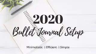 2020 Bullet Journal Setup #bulletjournal