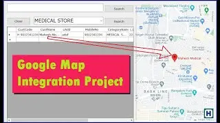 Google Map Integration Project using Visual Studio web browser control Final Year Project demo VB144