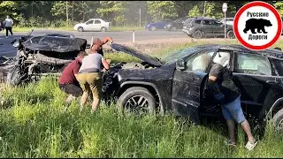 Джип перевернулся - ДТП на А-108 | Ваши Видео #68