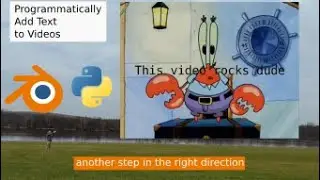 Overlay Text on Video with Python and Blender