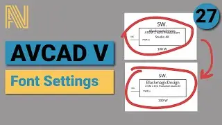 AVCAD V - AVCAD for Microsoft Visio - Font Settings