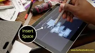 Inking in OneNote on the Surface Go