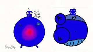 numberblock 5 and 6 blueberry inflation