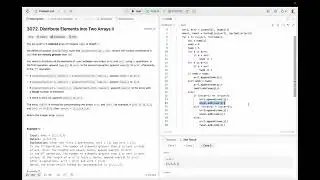 Distribute Elements Into Two Arrays II