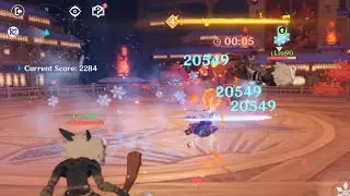 [Genshin Impact] Hyakunin Ikki. Battle Showcase Yaka Ika Challengers 2200 points mobile gameplay