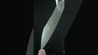 One of My Best Knives. I Named This One FLARE. #knifemaker #chefsknife #damascus #forged