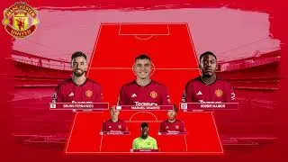 MANCHESTER UNITED POTENTIAL LINEUP WITH MANUEL URGARTE, LENY YORO AND JOSHUA KIRKZEE