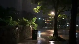 8H ULTRA WET Rain with Thunder ⛈️ Perfect for Sleep, Study & Meditation