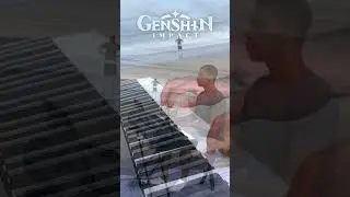I played Another Hopeful Tomorrow from Genshin Impact on piano at the beach