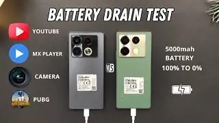 Infinix Note 40 Pro vs Infinix Note 40 Battery Drain Test |