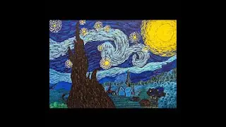 My spin on Starry Night by Van Gogh||decodingart||