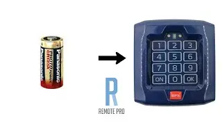 How to change/swap Battery for a BFT Genuine Q.BO Touch Wireless Keypad