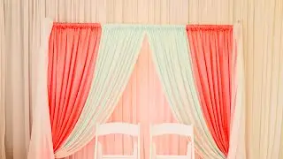 DIY: WEDDING BACKDROP DRAPING | BACKDROP TUTORIAL | STAGE DRAPING SET UP