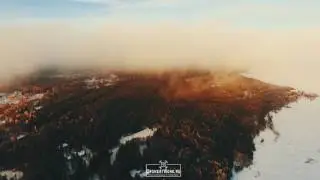 Аэросъемка Финский залив Зима