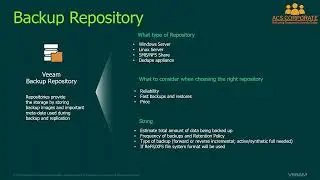 EMEA Product Demo Veeam Backup & Replication — Backup Storage Best Practices