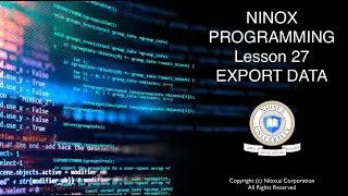 127 Programming Ninox - Export to Excel - Part I - Simple Export