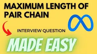 Maximum Length of Pair Chain - Leetcode 646 - Python