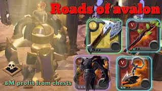 PVE and PVP in Roads of avalon with battle axe and blight staff in || Albion Online ||