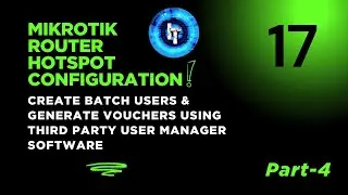 MikroTik Hotspot | Create Batch Users & Generate Vouchers Using Third Party User Manager Software
