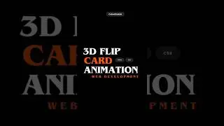 3D Flip Card Animation ||