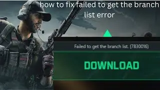 How to Fix Failed to get Branch list in Delta Force Hawk Ops #deltaforcehawkops
