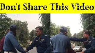 traffic police fight with biker