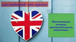 Английский язык. Основы грамматики. Местоимения: личные, притяжательные, объектные.