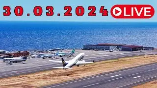 LIVE ACTION From Madeira Island Airport 30.03.2024