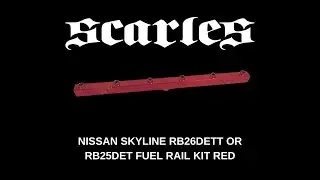 NISSAN SKYLINE RB26DETT OR RB25DET FUEL RAIL KIT RED